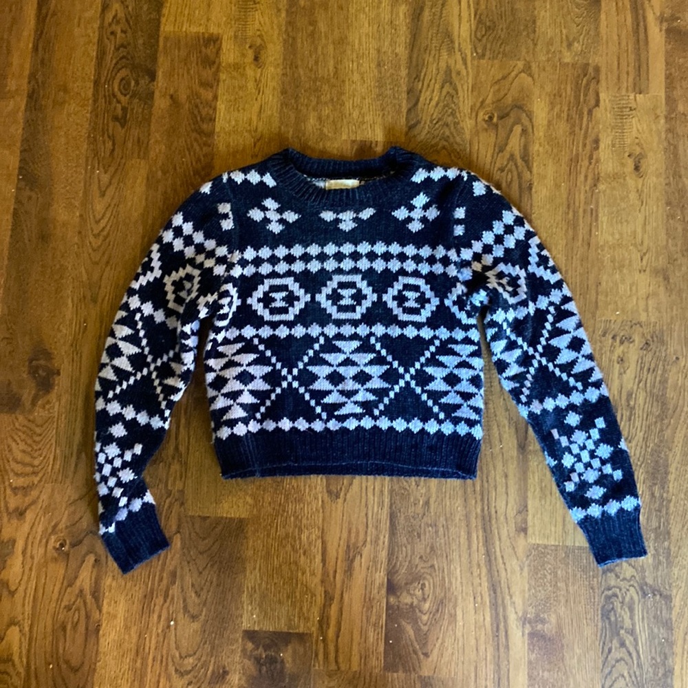 Altr’d State Sweater. Navy and purple